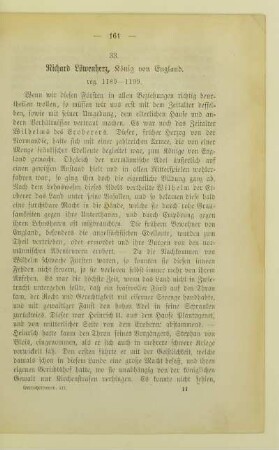 33. Richard Löwenherz, König von England. reg. 1189 - 1199