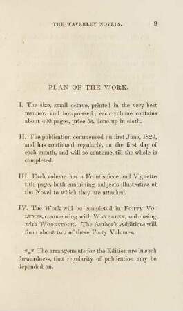 Plan Of The Work