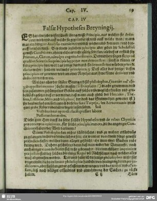 Cap. IV. Falsae Hypotheses Breyningii
