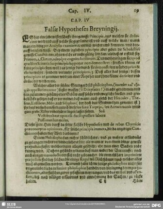 Cap. IV. Falsae Hypotheses Breyningii