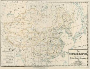 The Chinese empire with the adjacent parts of Russia, India, Burma, etc.