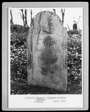 Grabstein von J. Wallach