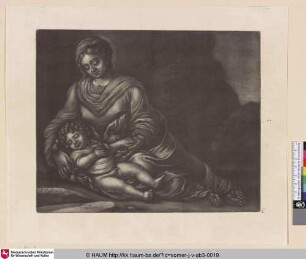 [Maria mit Kind in einer Landschaft; Virgin and Child in a landscape]