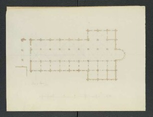 Lucca, Dom San Martino, Grundriss [Carl Luckow, zeichnerischer Nachlass]