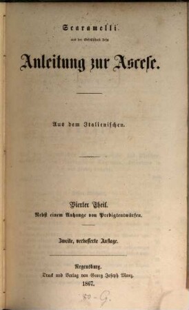 Anleitung zur Ascese : aus dem Italienischen, 4