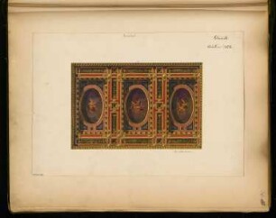 Tanzsaal mit Decke Monatskonkurrenz Februar 1872: Deckenuntersicht