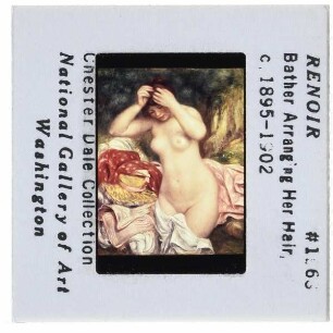 Renoir, Badende, sich das Haar richtend
