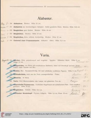 Alabaster (Nr. 390-395)