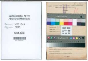 Entnazifizierung Karl Graf , geb. 22.02.1895 (Inspektor)