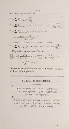 Exercices de trigonométrie.