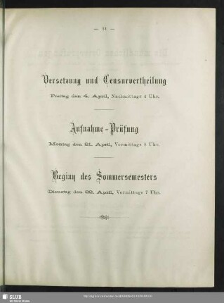Aufnahme-Prüfung