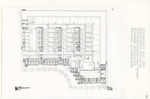 Wohnquartier, Berlin-Kreuzberg (Diplomarbeit bei Willy Kreuer): Grundriss 2. Obergeschoss