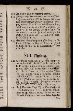 XIII. Auszug. - XXV. Auszug.