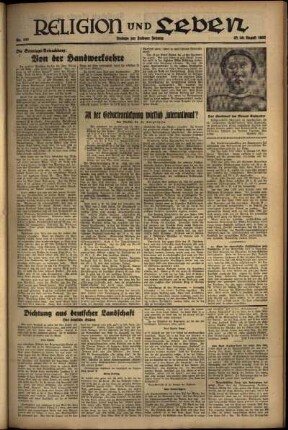 Dritte Ausgabe vom Samstag, den 28. August 1937.