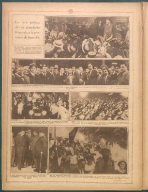 La jira política del ex presidente Irigoyén, a la provincia de Santa Fe