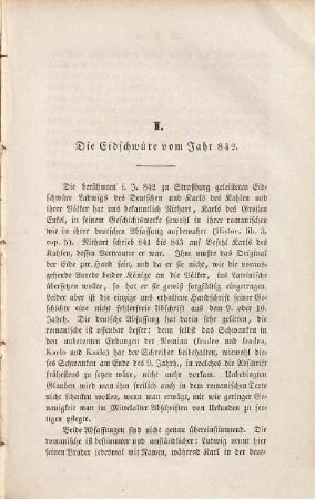 Altromanische Sprachdenkmale : berichtigt und erklärt ; nebst einer Abhandlung über den epischen Vers