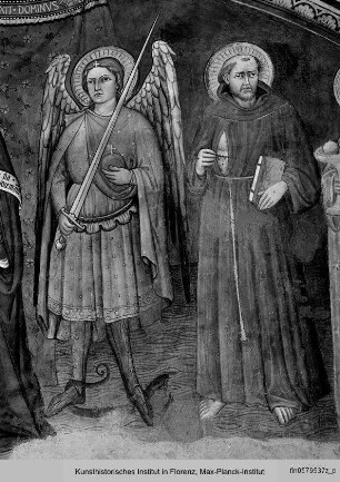 Dekoration der Ostwand und Gewölbe mit Maestà, Heiligen, thronendem Christus, Engeln und Wappen - Dekoration der Ostwand und Gewölbe mit Maestà, Heiligen, thronendem Christus, Engeln und Wappen