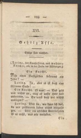 XVI. Gehölz Asse. Einige Zeit nachher