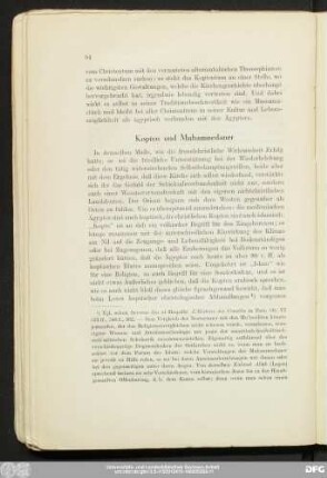 Kopten und Muhammedaner