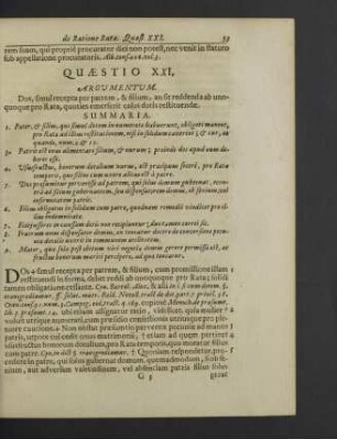 Quaestio XXI. / Quaestio XL.