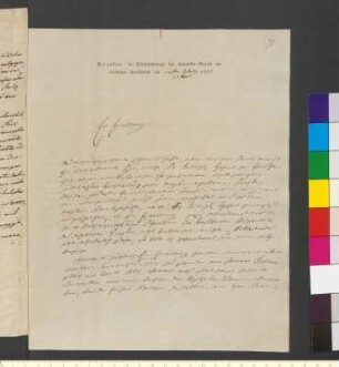 Brief von Brandes, Simon Rudolf an Goethe, Johann Wolfgang von