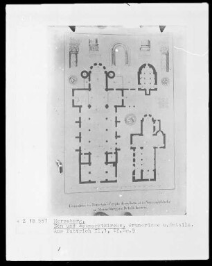 Grundriss des Domes zu Merseburg