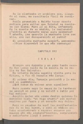 Capítulo [XXIX] - ¡Sola!