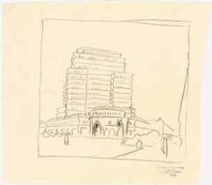 Hochhaus am Bahnhof Friedrichstraße, Berlin: Ansichtsalternative