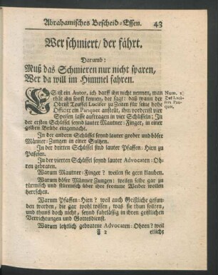 Wer schmiert/ der fährt