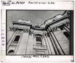 Rom: St. Peter, Aussen, Ansicht einer Ecke