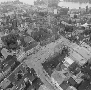 Marienplatz in der Altstadt von Schwerin : Blickrichtung Südosten