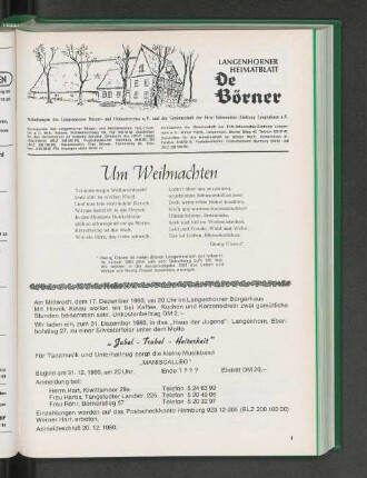Um Weihnachten