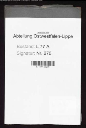 Ausschluß der Juden vom Grundbesitz in Lage