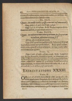 Exercitatione XXXIII.