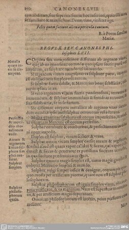 REGULAE SEU CANONES PHILOSOPHICI LVII.