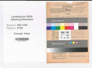Entnazifizierung Peter Conradi, geb. 01.03.1915 (Kfz.Fahrer)