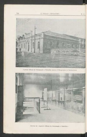 [Fotogravura da] Interno da "Agência Official de Colonisação e Trabalho"