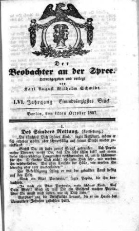 41. Stueck, 12. October 1857