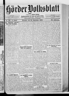 Hörder Volksblatt. 1884-1934