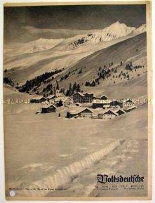 Halbmonatszeitschrift "Der Volksdeutsche" u.a. zur Arbeit und Organisation der deutschen Siedler in Rumänien