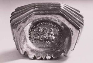 Fingerring mit Aureus des Kaisers Septimius Severus