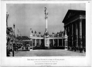 Strieder, Wilhelm. Dekoration des Marktplatzes