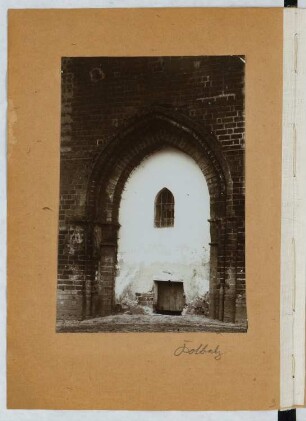 Ehemalige Klosterkirche, Kolbatz: Detail (aus: Skizzen- und Fotoalbum 25)