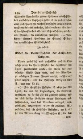 434-460, Wider die Vortrefflichkeit der christlichen Religion.