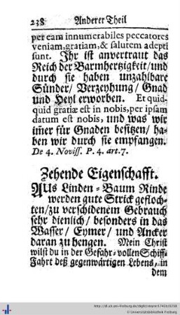 Zehende Eigenschafft.