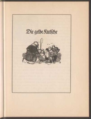 Die gelbe Kutsche