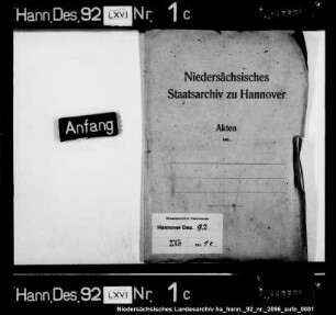 König Georg I. an (seine Tante) die Herzoginwitwe Benedikte Henriette (Konzept)
