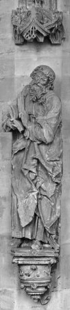 Halle (Saale), Dom, urspr. Dominikaner-Klosterkirche St. Pauli, Inneres, nördl. 5. Pfeiler von Westen, Jacobus minor; Peter Schro
