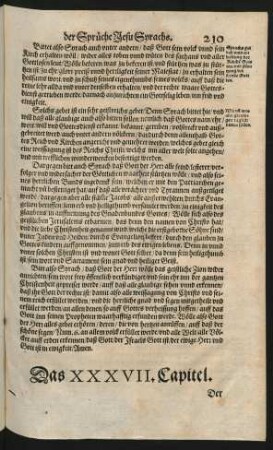 Das XXXVII. Capitel.