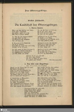 Das Obererzgebirge